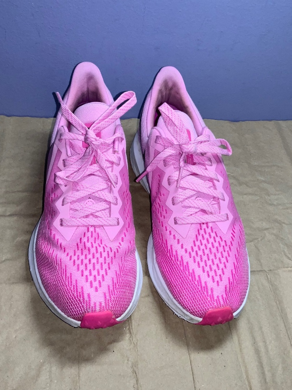 Nike Zoom Winflo 6 Psychic Pink Black White Women Running Shoes AQ8228-600 8.5